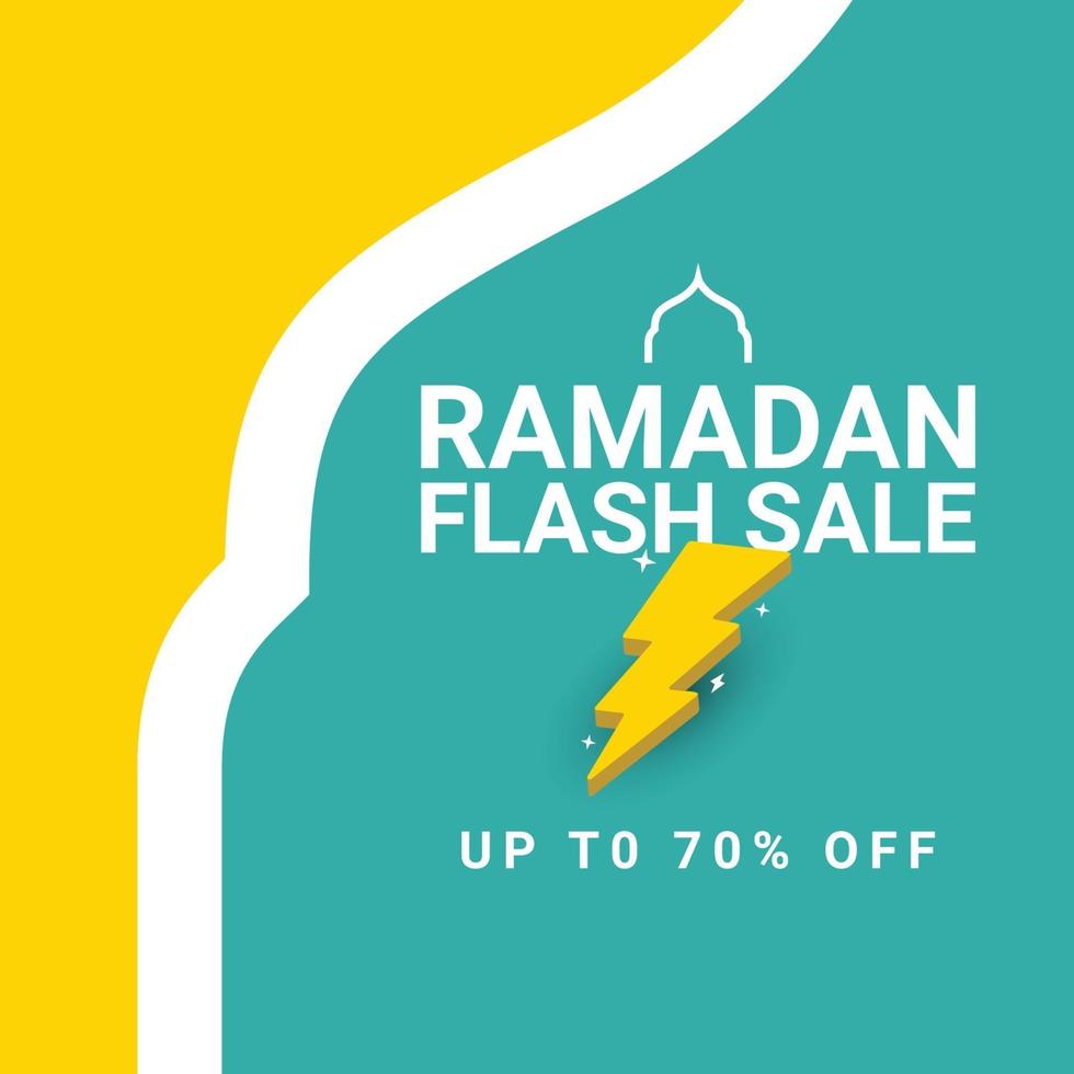 Ramadan flash sale vector design template