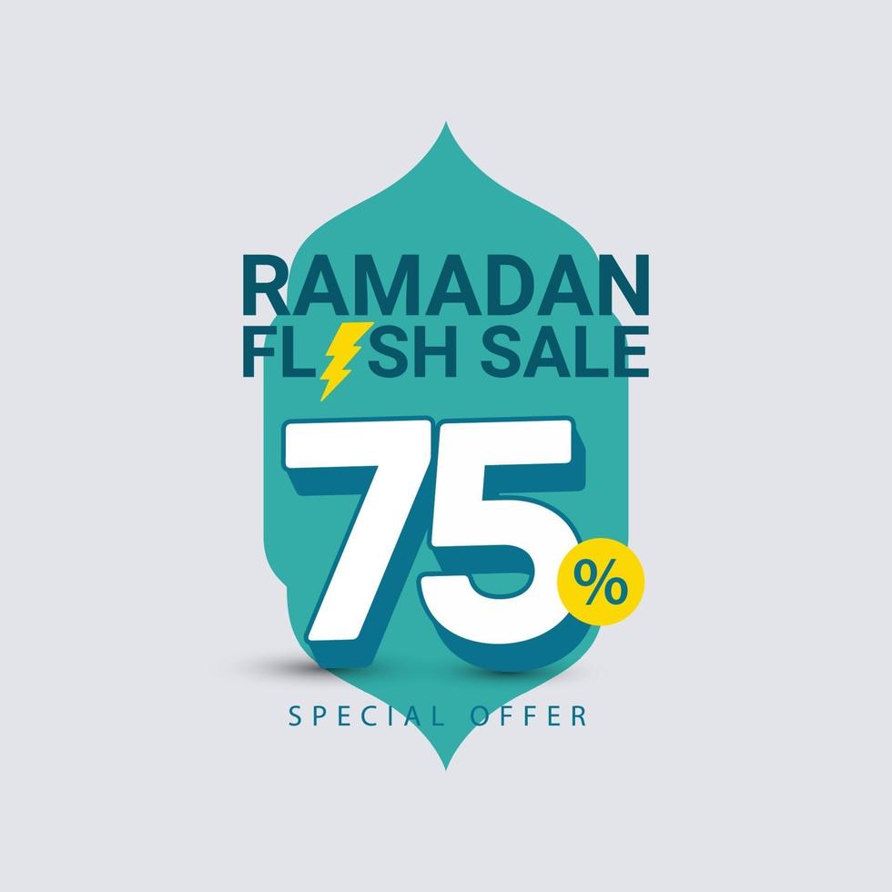 Ramadan flash sale vector design template