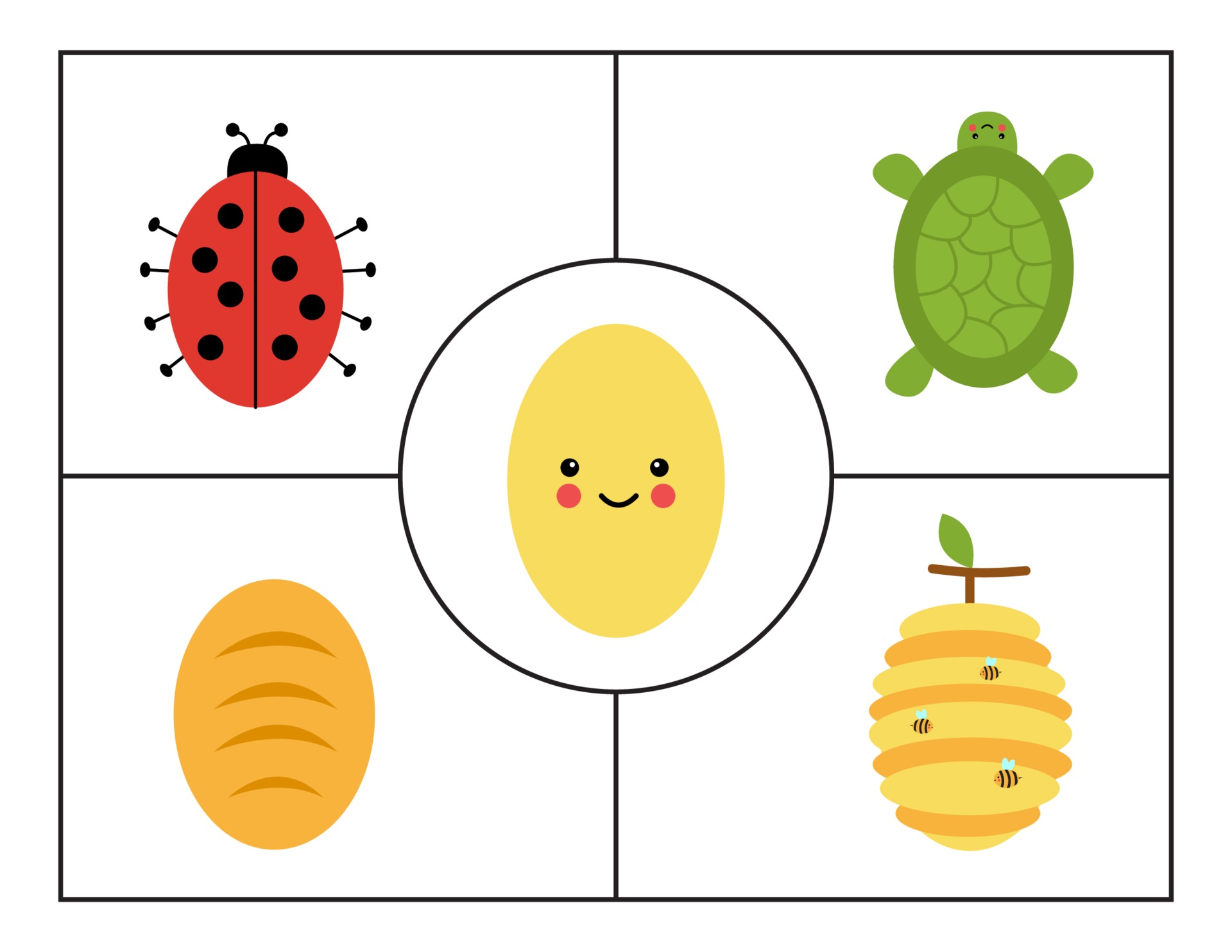 aprendizaje de formas geométricas básicas para niños. lindo óvalo