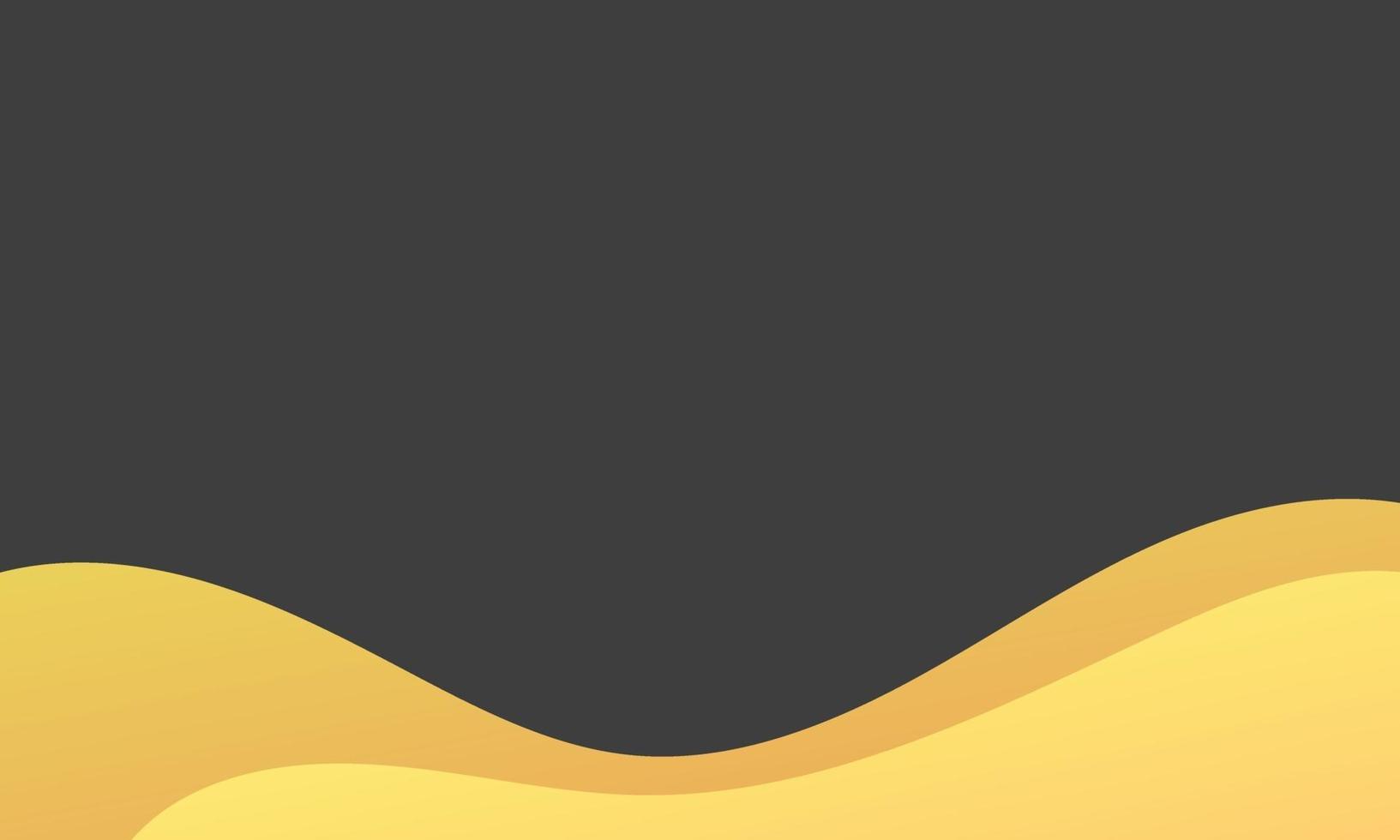 Abstract Yellow Fluid Wave Background vector