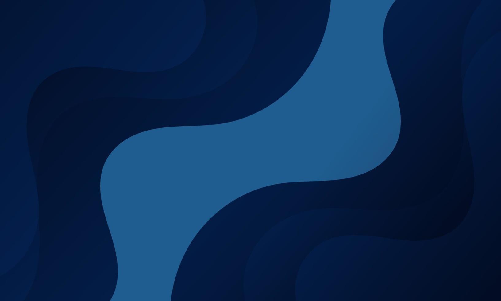 Abstract Blue Fluid Wave Background vector