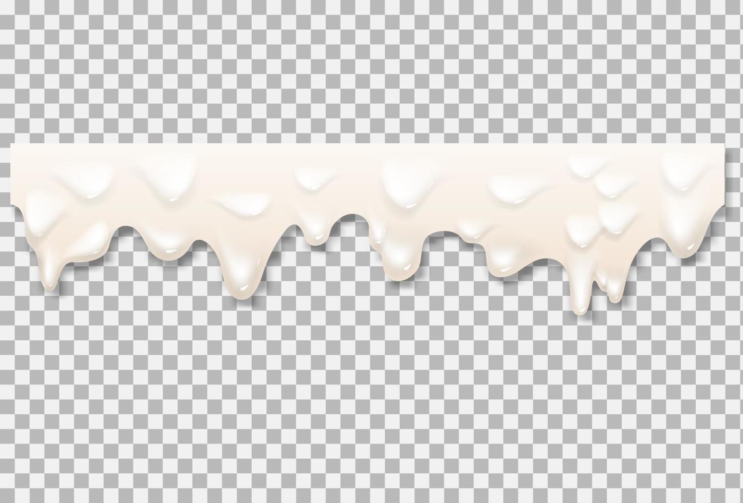 Liquid cream white texture Vector