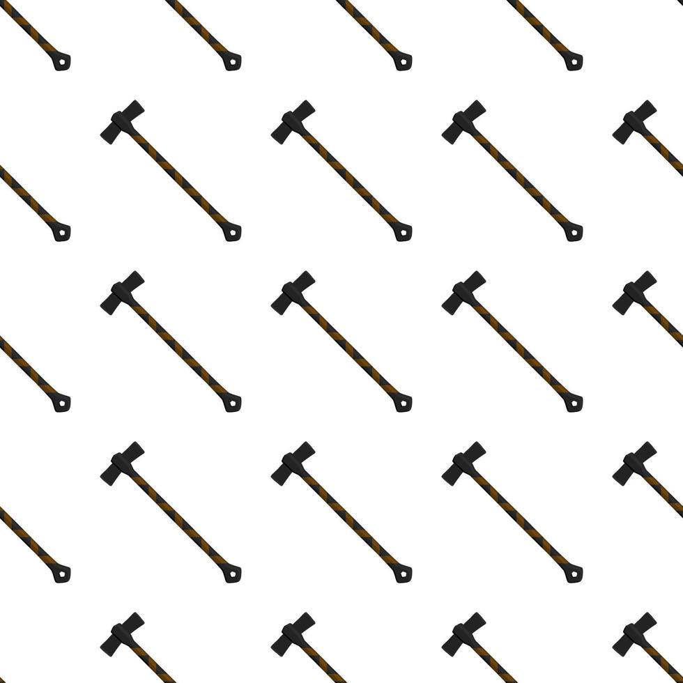 Illustration on theme pattern steel axes with wooden handle vector