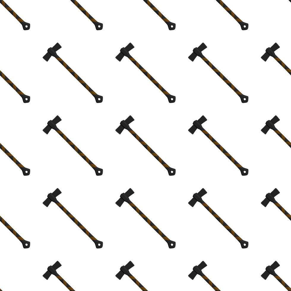 Illustration on theme pattern steel axes with wooden handle vector