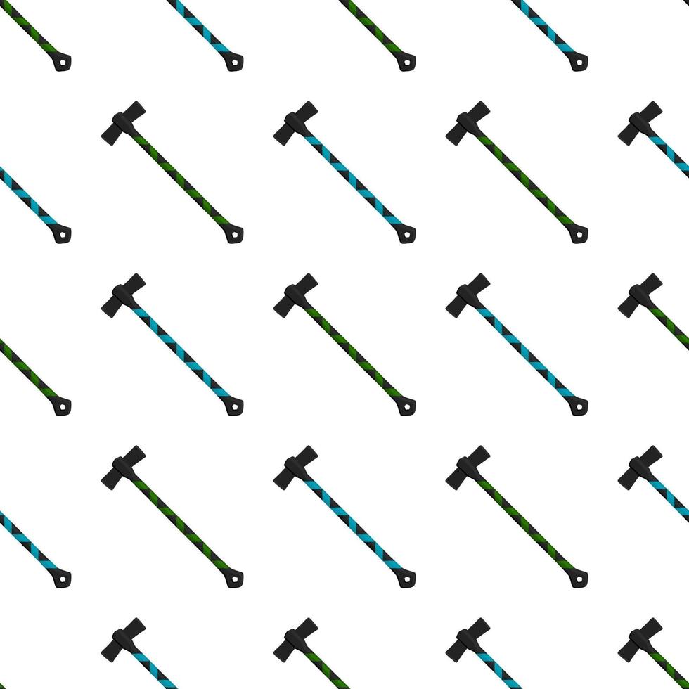 Illustration on theme pattern steel axes with wooden handle vector