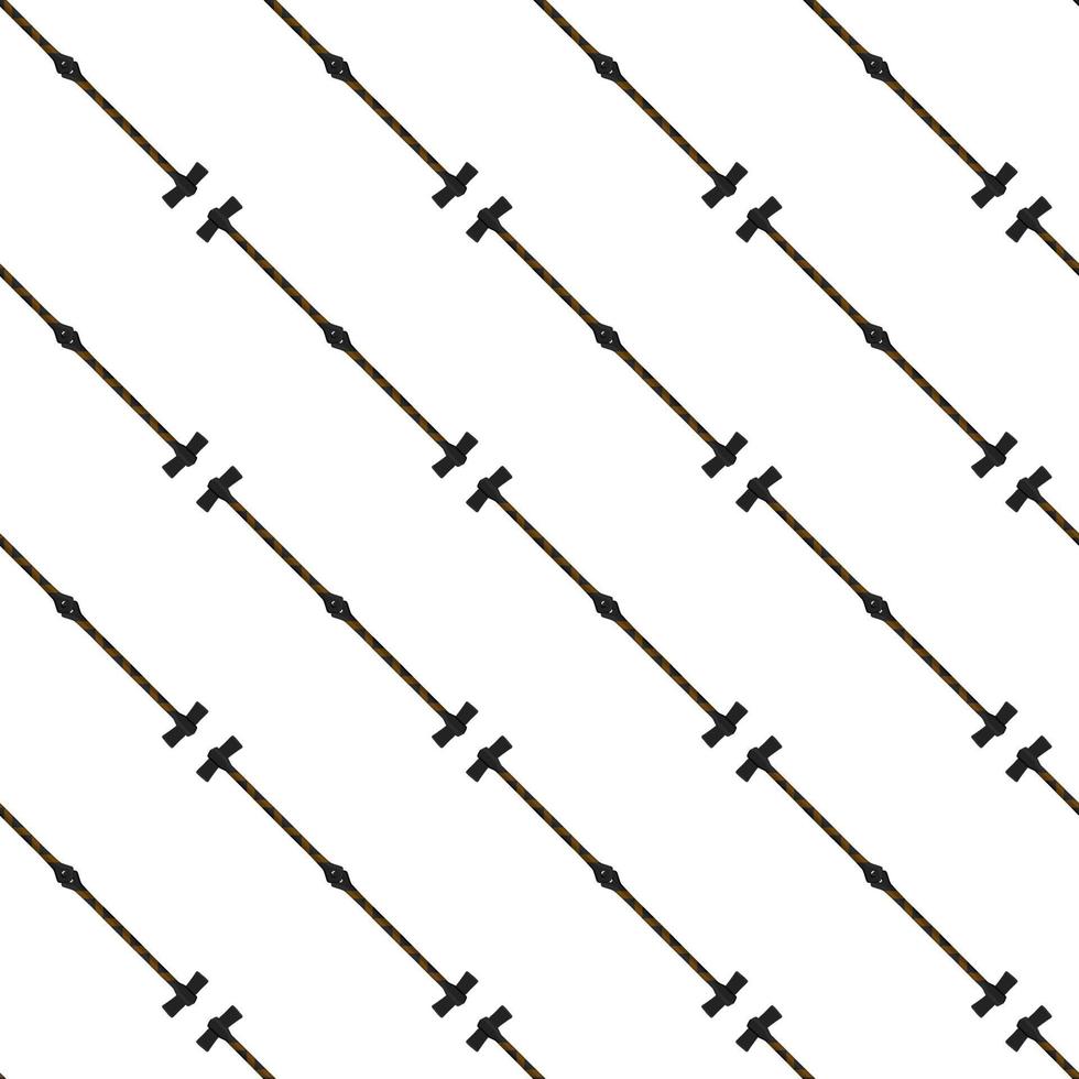 Illustration on theme pattern steel axes with wooden handle vector