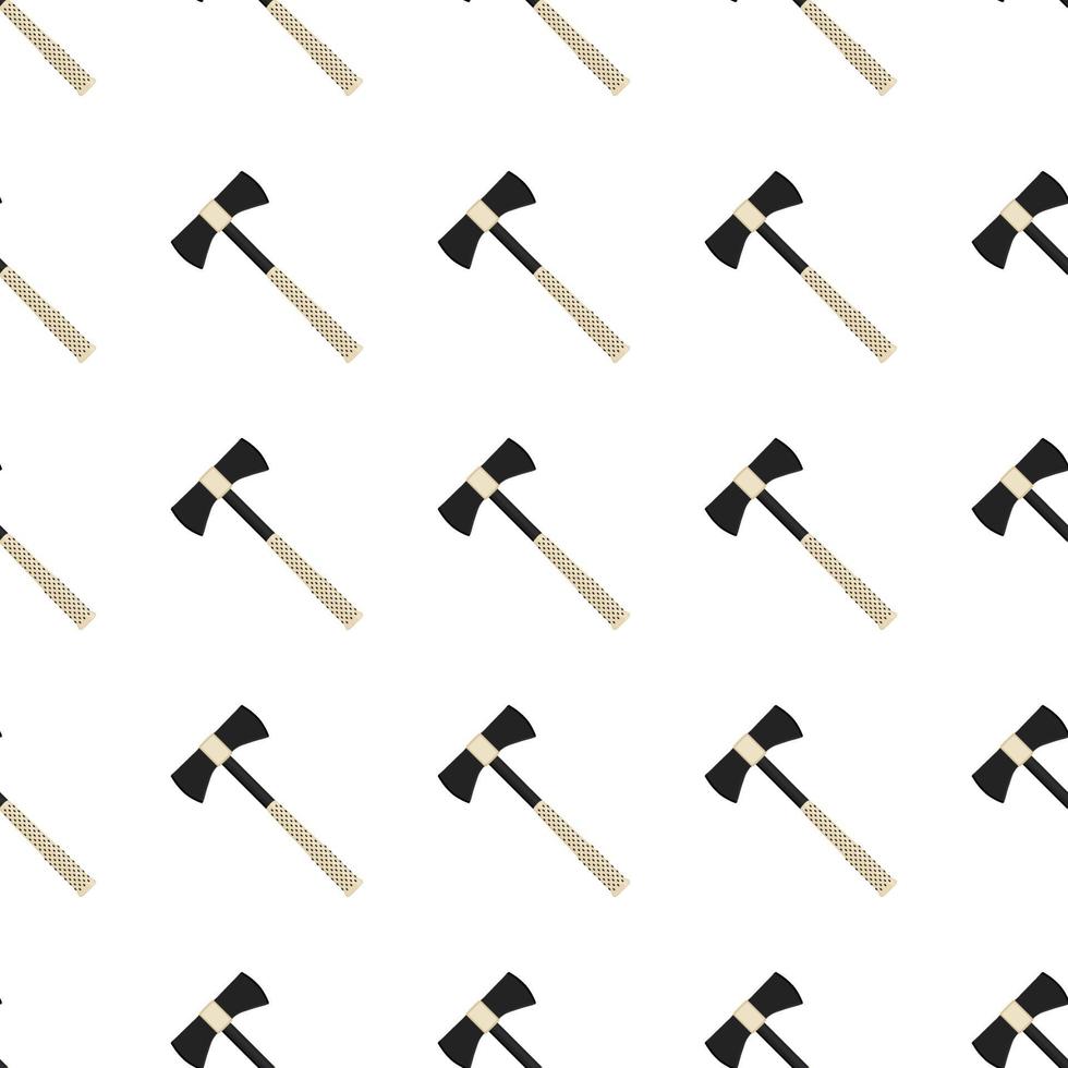 Illustration on theme pattern steel axes with wooden handle vector