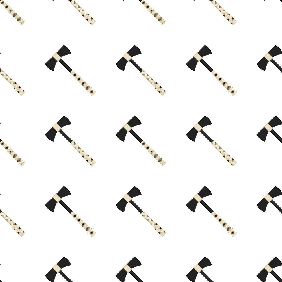 Illustration on theme pattern steel axes with wooden handle vector