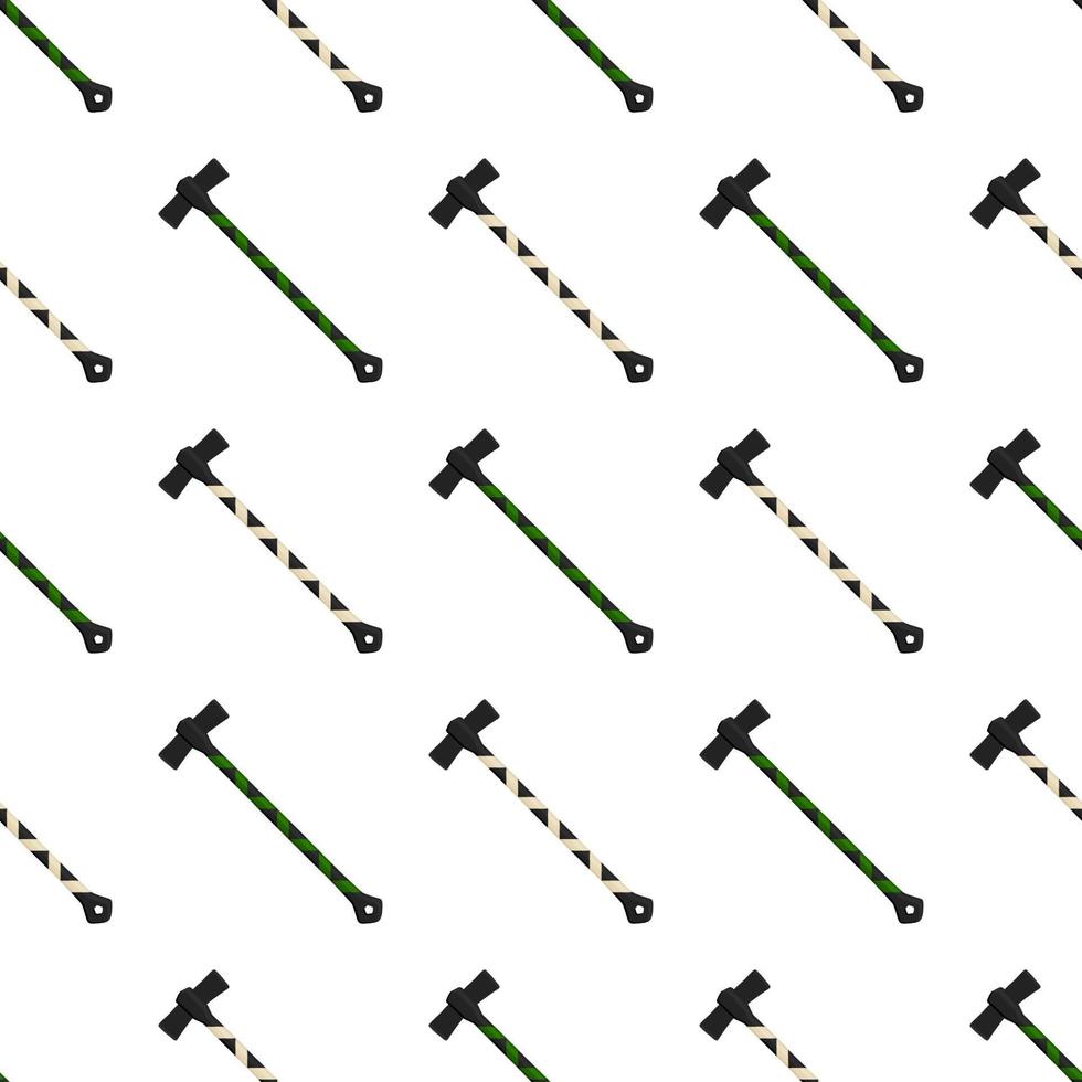 Illustration on theme pattern steel axes with wooden handle vector