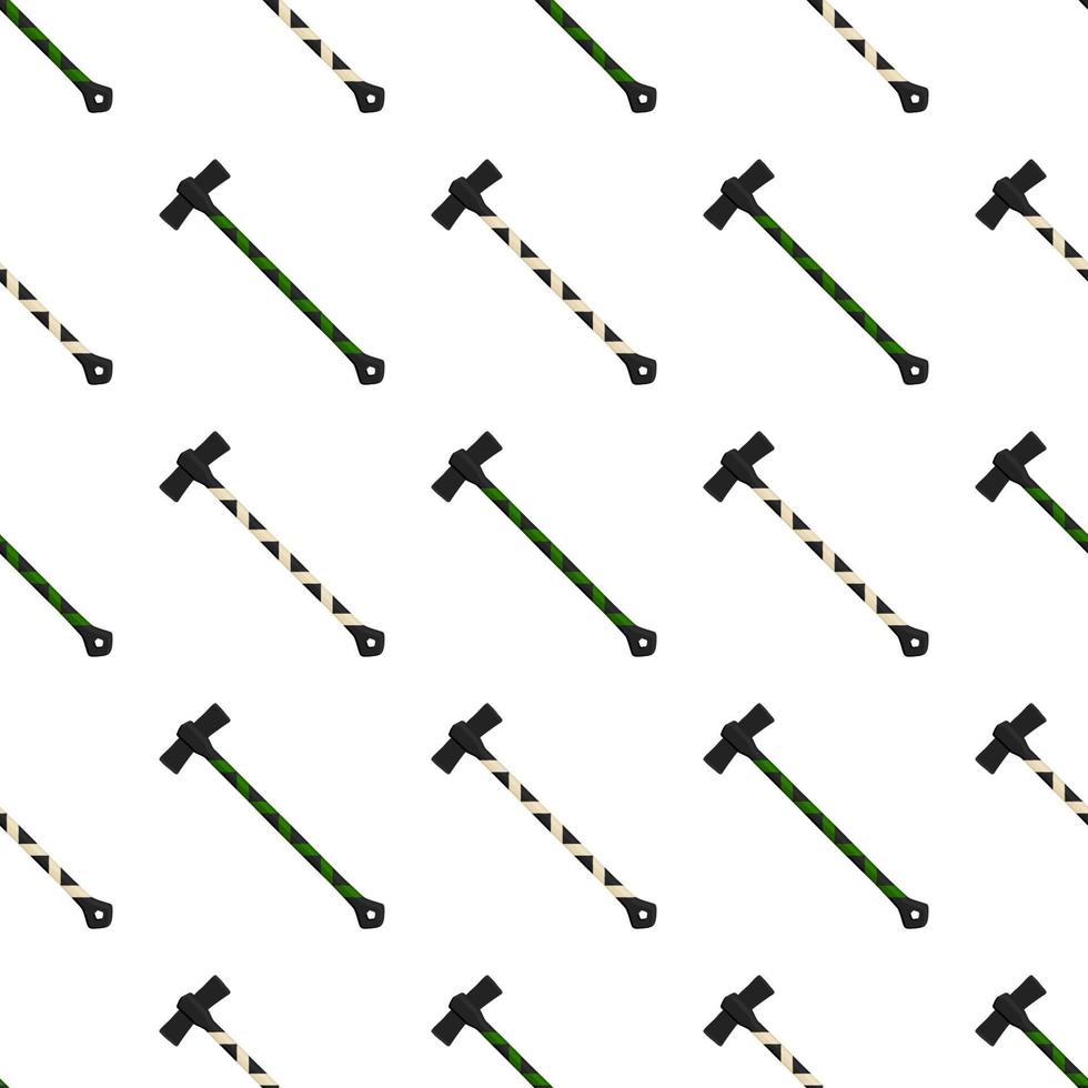 Illustration on theme pattern steel axes with wooden handle vector