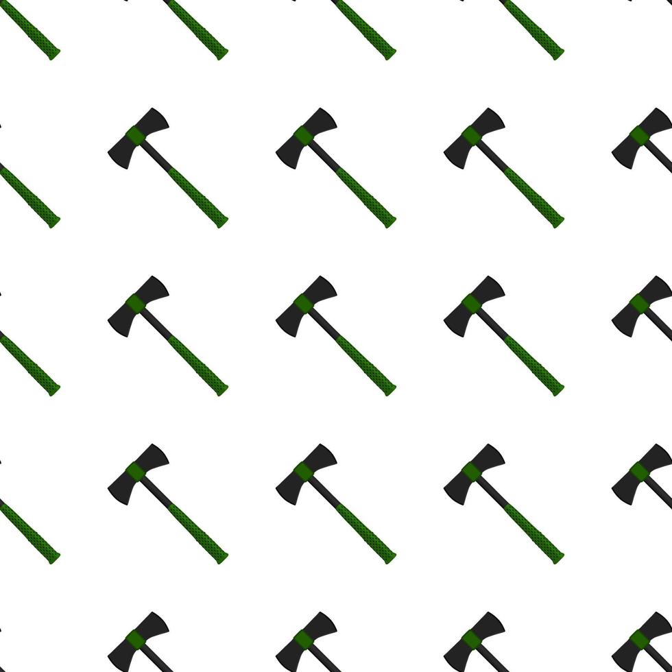 Illustration on theme pattern steel axes with wooden handle vector