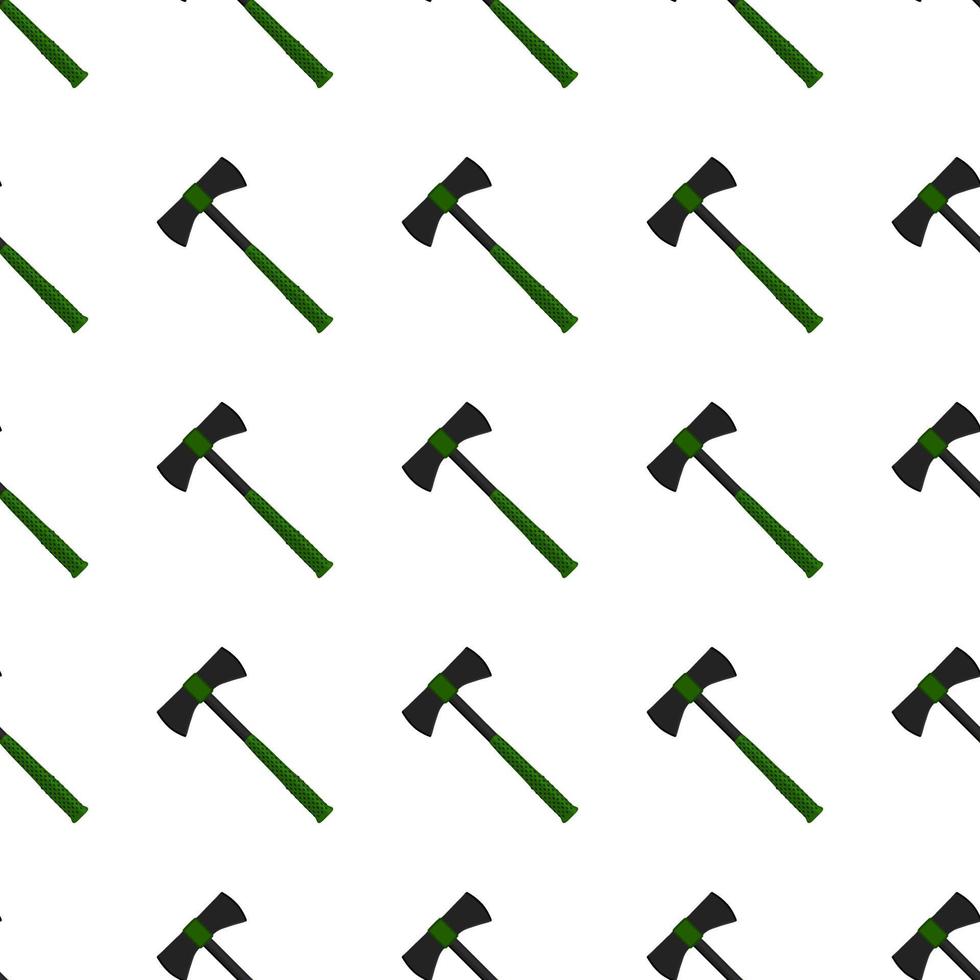 Illustration on theme pattern steel axes with wooden handle vector