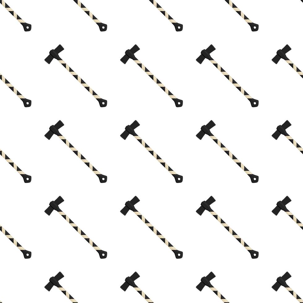 Illustration on theme pattern steel axes with wooden handle vector