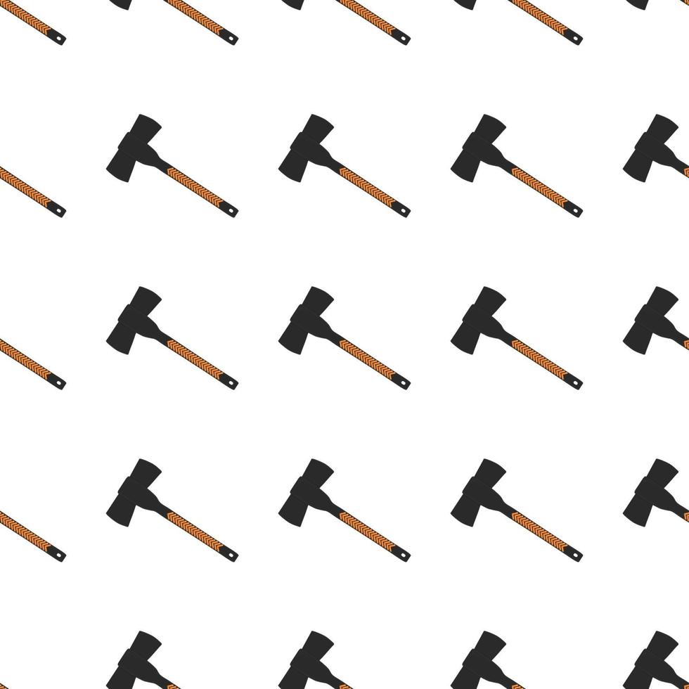 Illustration on theme pattern steel axes with wooden handle vector