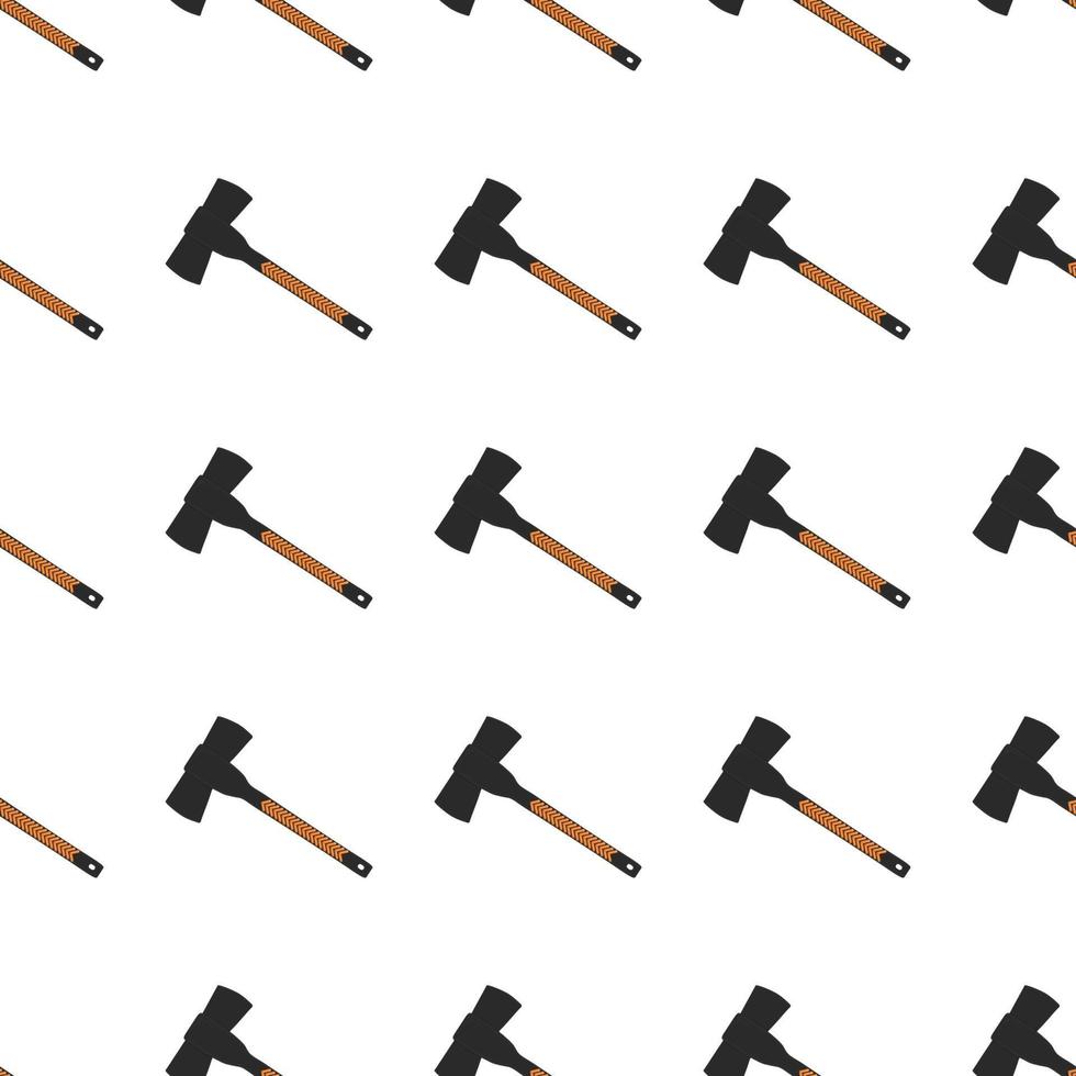 Illustration on theme pattern steel axes with wooden handle vector