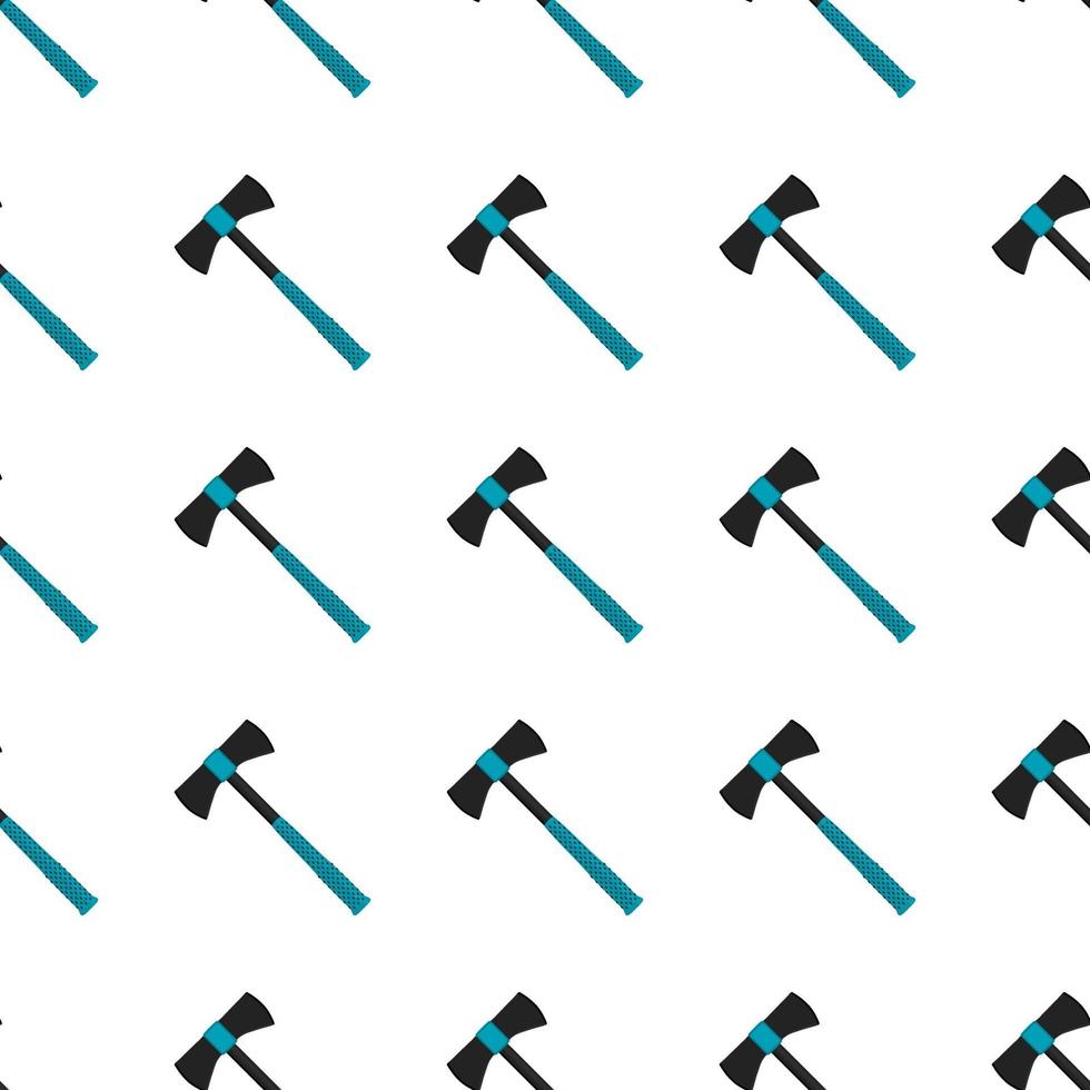 Illustration on theme pattern steel axes with wooden handle vector