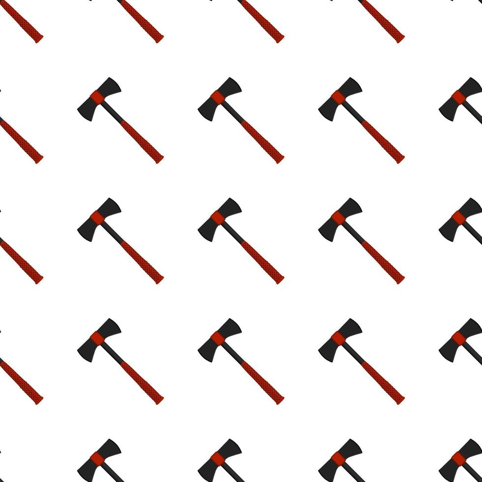 Illustration on theme pattern steel axes with wooden handle vector