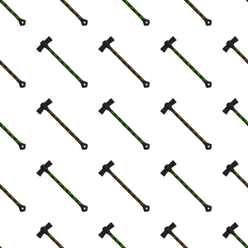 Illustration on theme pattern steel axes with wooden handle vector