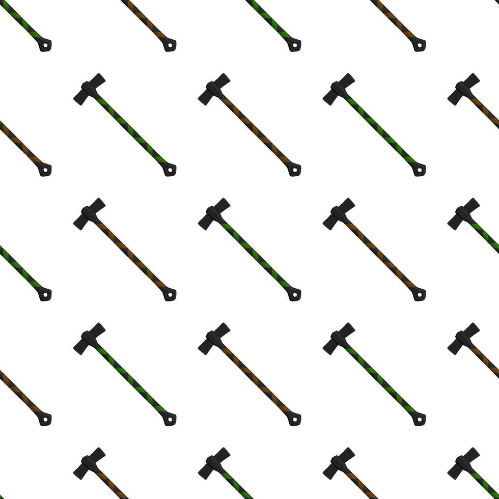 Illustration on theme pattern steel axes with wooden handle vector