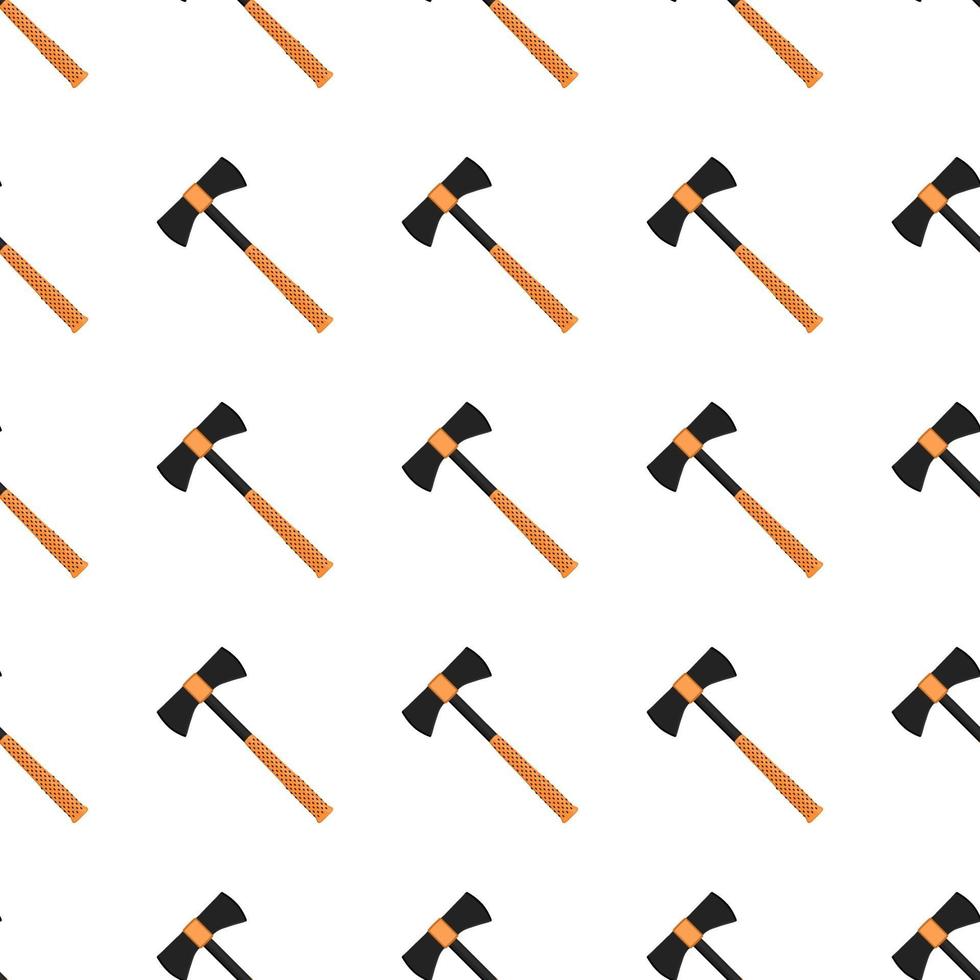 Illustration on theme pattern steel axes with wooden handle vector