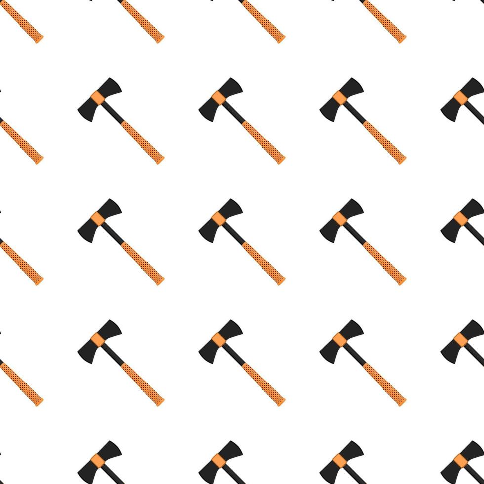 Illustration on theme pattern steel axes with wooden handle vector