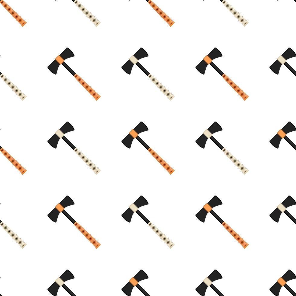 Illustration on theme pattern steel axes with wooden handle vector