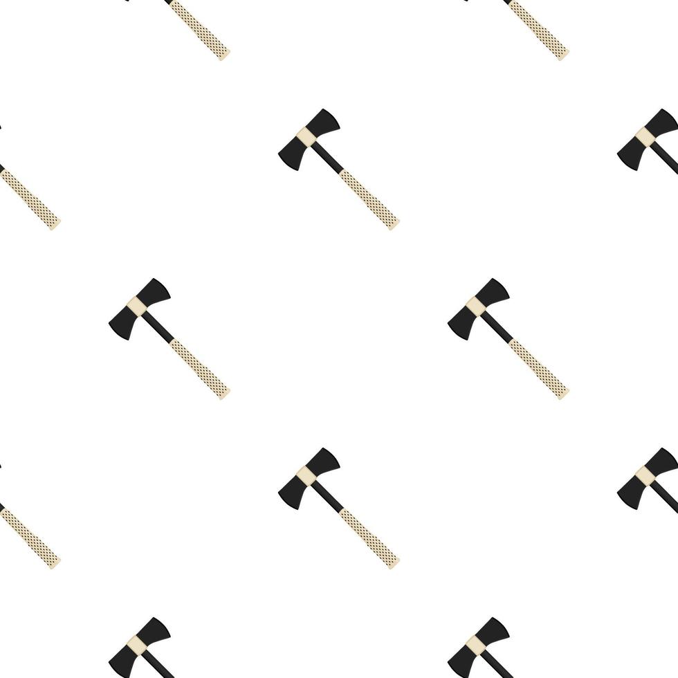 Illustration on theme pattern steel axes with wooden handle vector