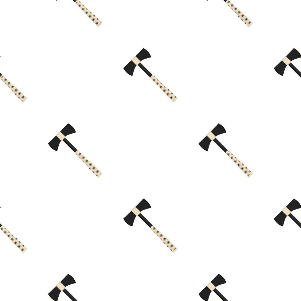 Illustration on theme pattern steel axes with wooden handle vector