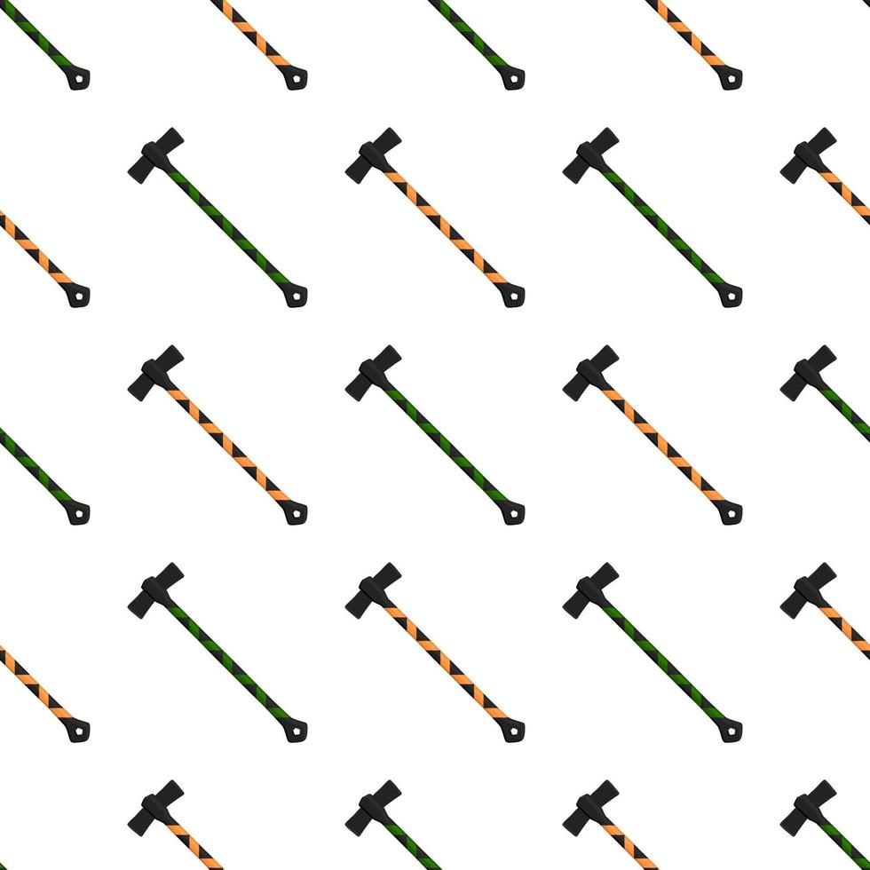 Illustration on theme pattern steel axes with wooden handle vector