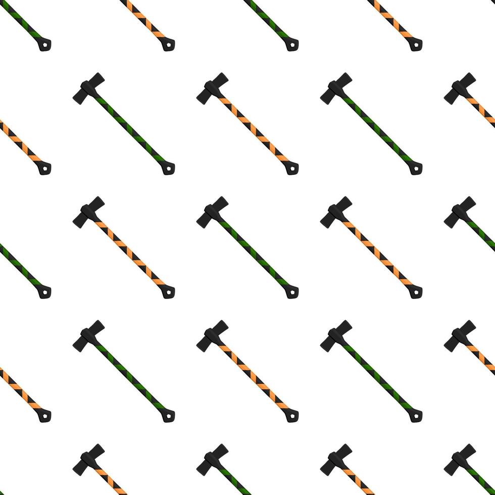 Illustration on theme pattern steel axes with wooden handle vector