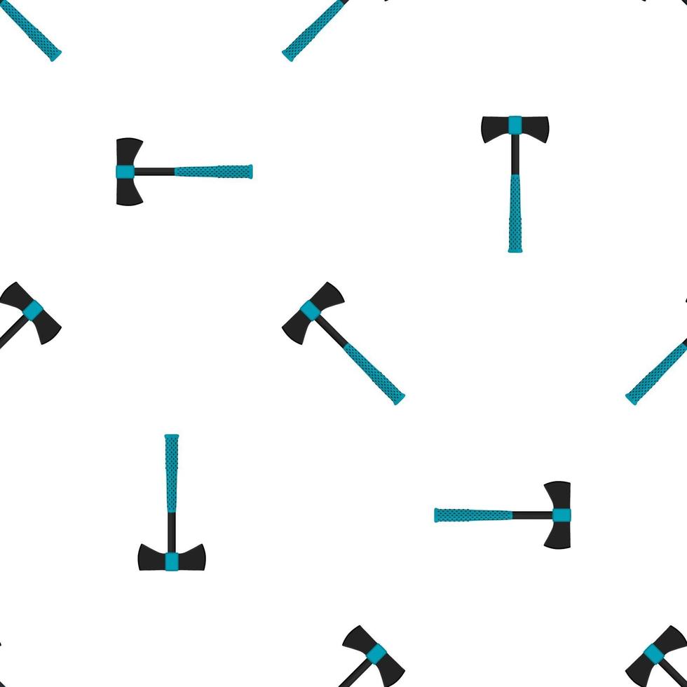 Illustration on theme pattern steel axes with wooden handle vector