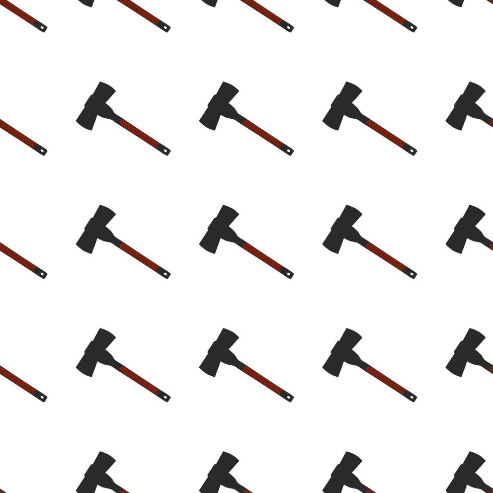 Illustration on theme pattern steel axes with wooden handle vector