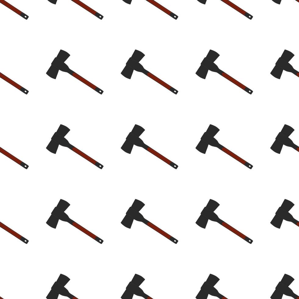 Illustration on theme pattern steel axes with wooden handle vector