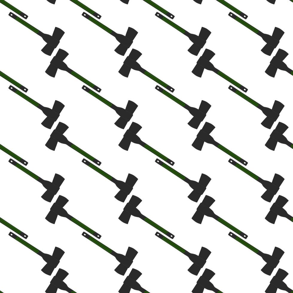 Illustration on theme pattern steel axes with wooden handle vector