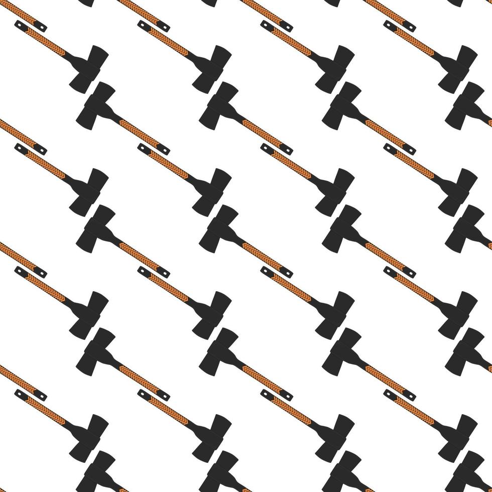 Illustration on theme pattern steel axes with wooden handle vector