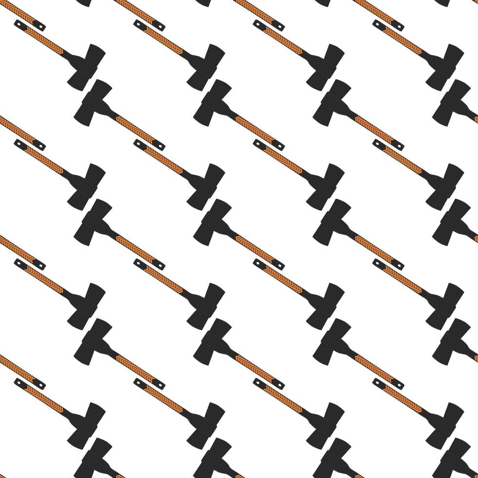 Illustration on theme pattern steel axes with wooden handle vector