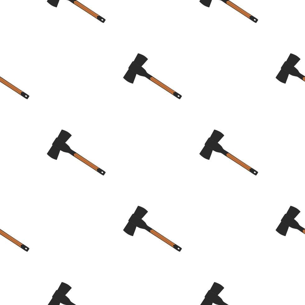 Illustration on theme pattern steel axes with wooden handle vector