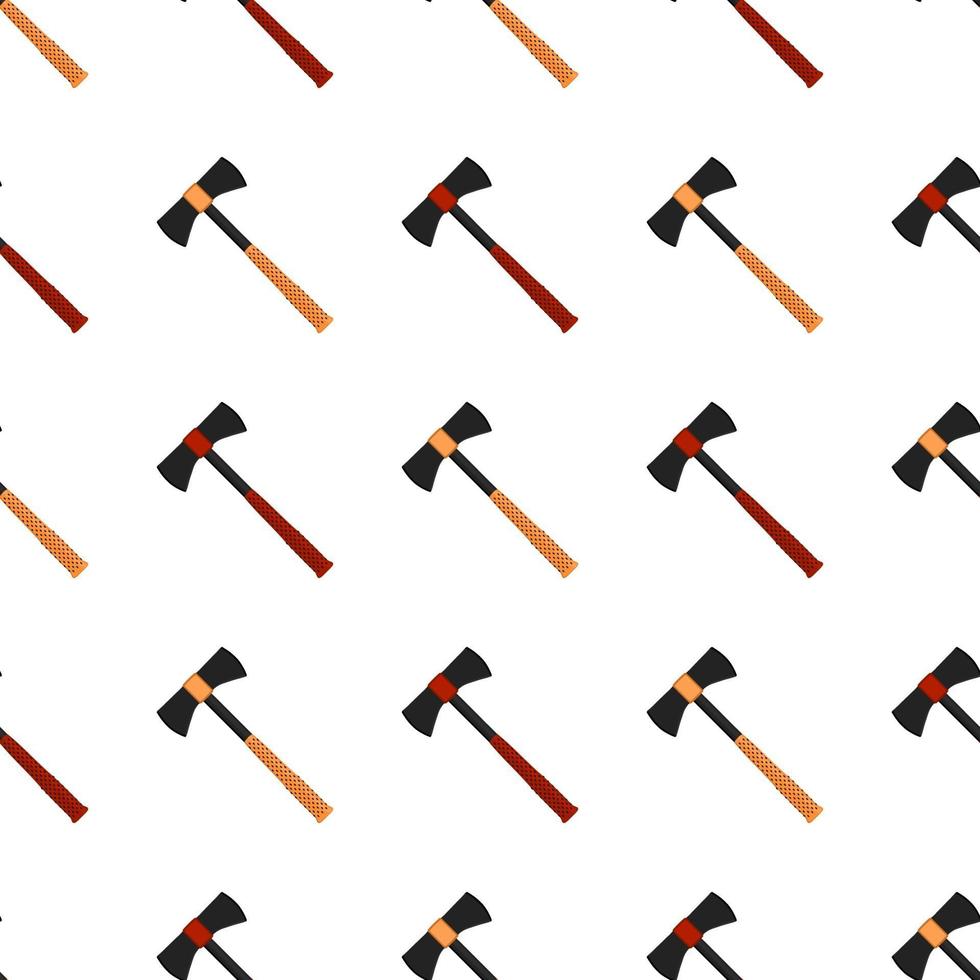Illustration on theme pattern steel axes with wooden handle vector