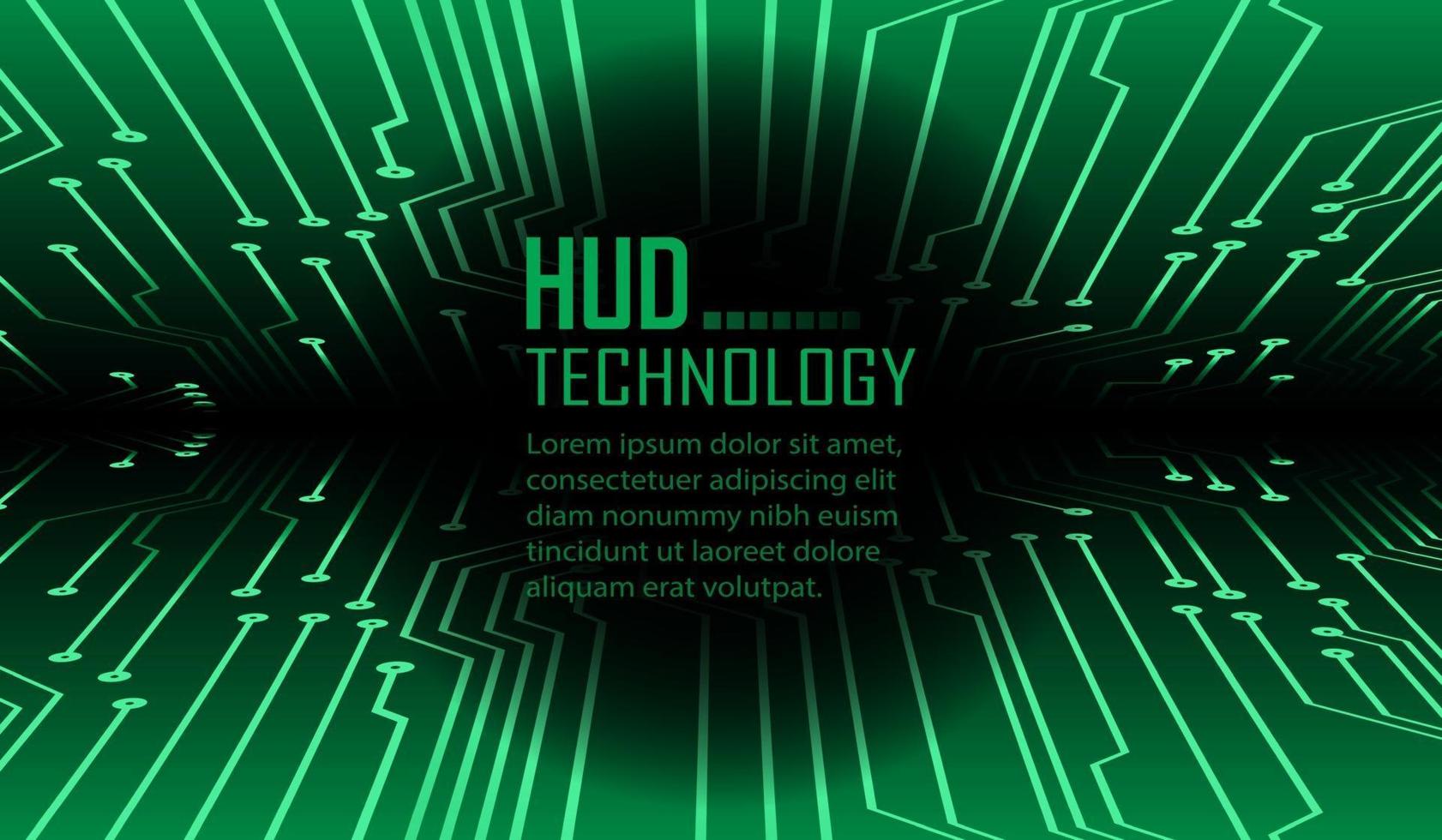 Fondo de concepto de tecnología futura de circuito cibernético vector