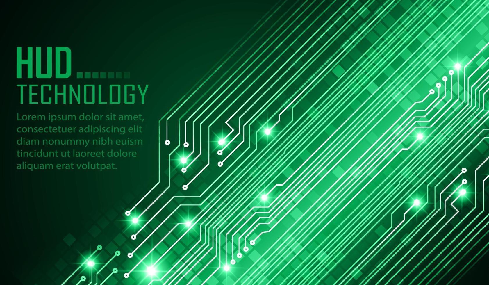 Fondo de concepto de tecnología futura de circuito cibernético vector