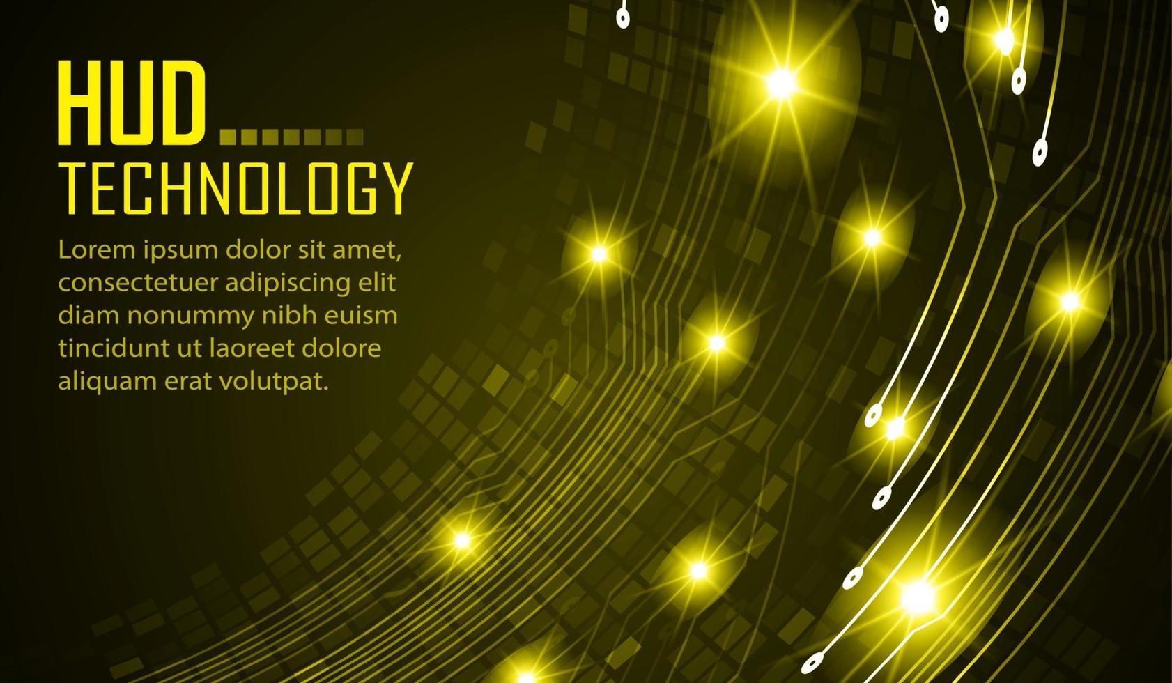 Fondo de concepto de tecnología futura de circuito cibernético vector