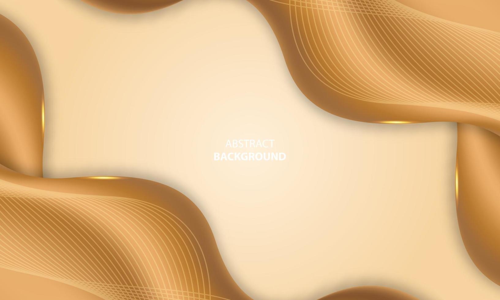 Abstract luxury golden lines background with glow effect vector