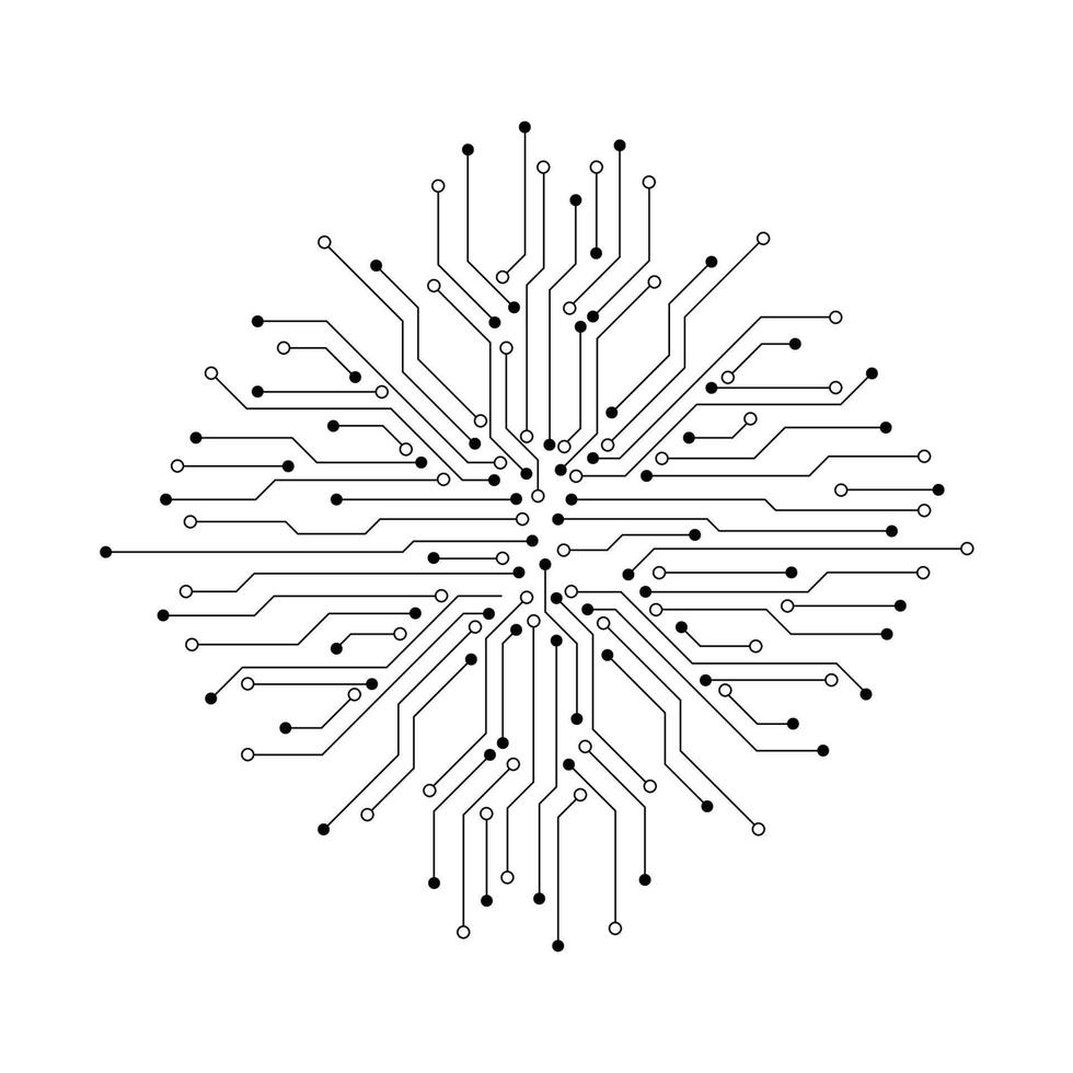 textura de placa de circuito de tecnología abstracta vector