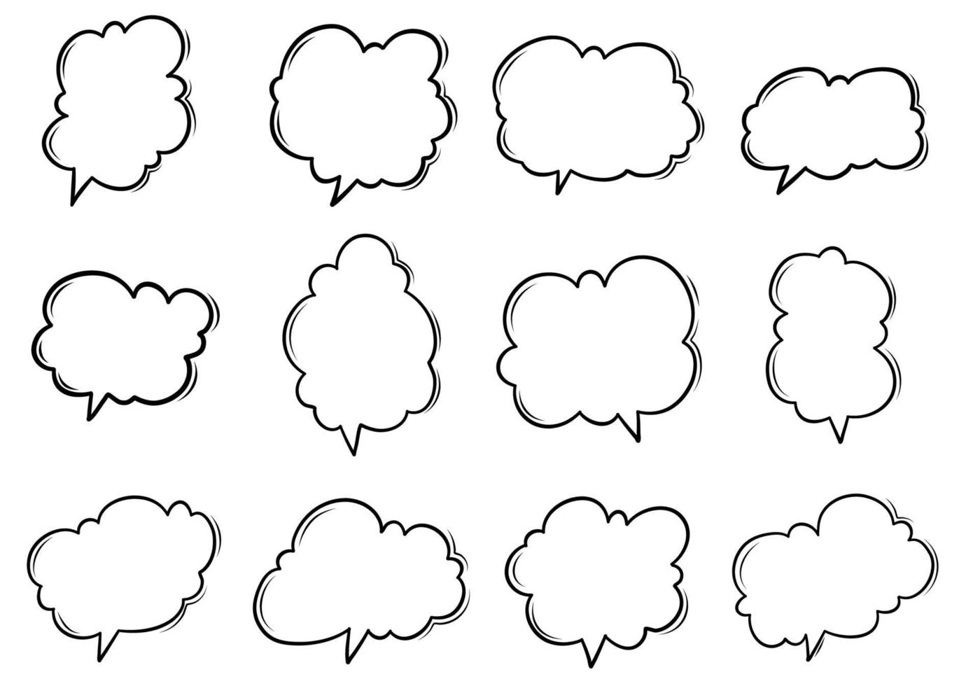 Set of Speech Bubble Icon vector