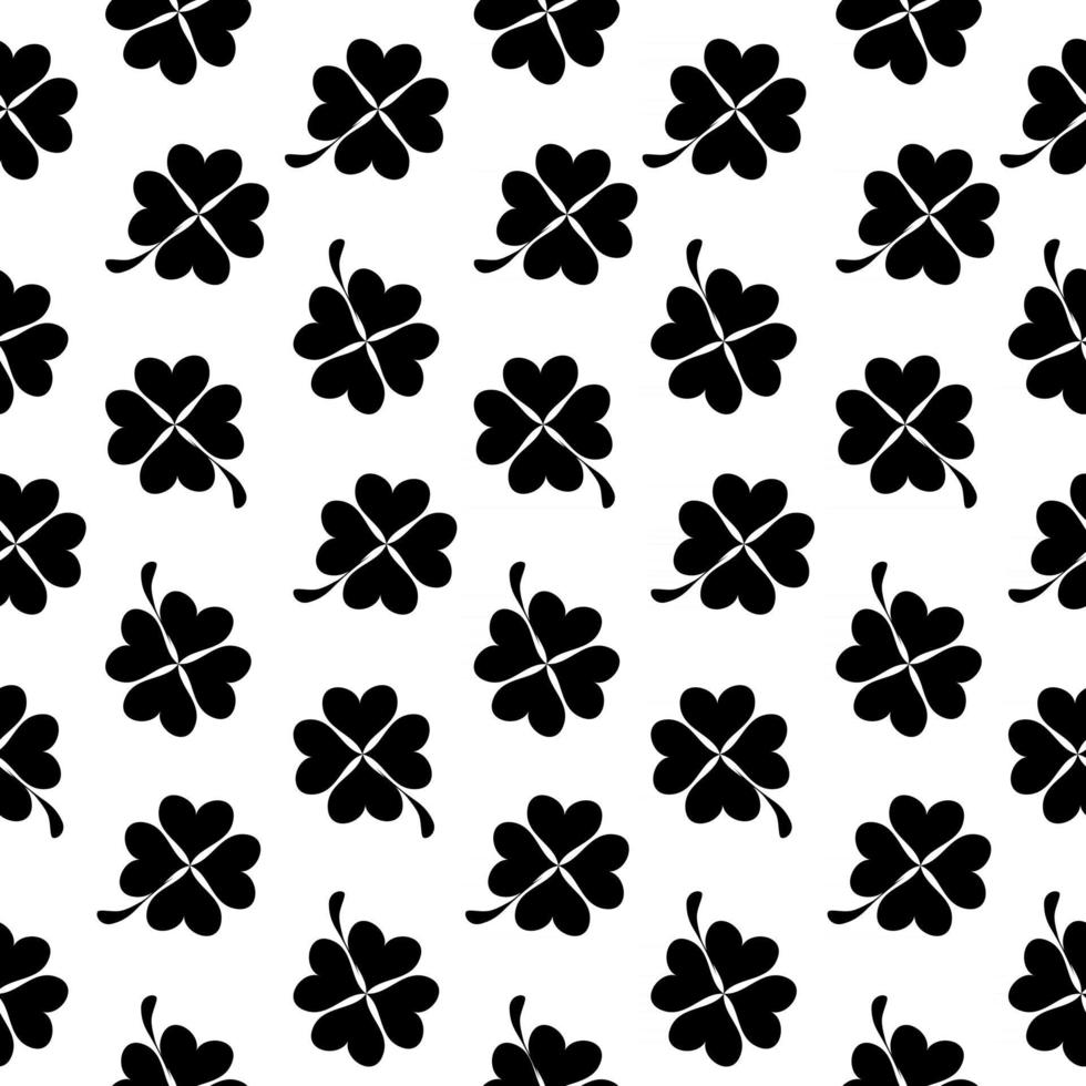 Abstract Natural Clover Seamless Pattern Background Vector Illustration