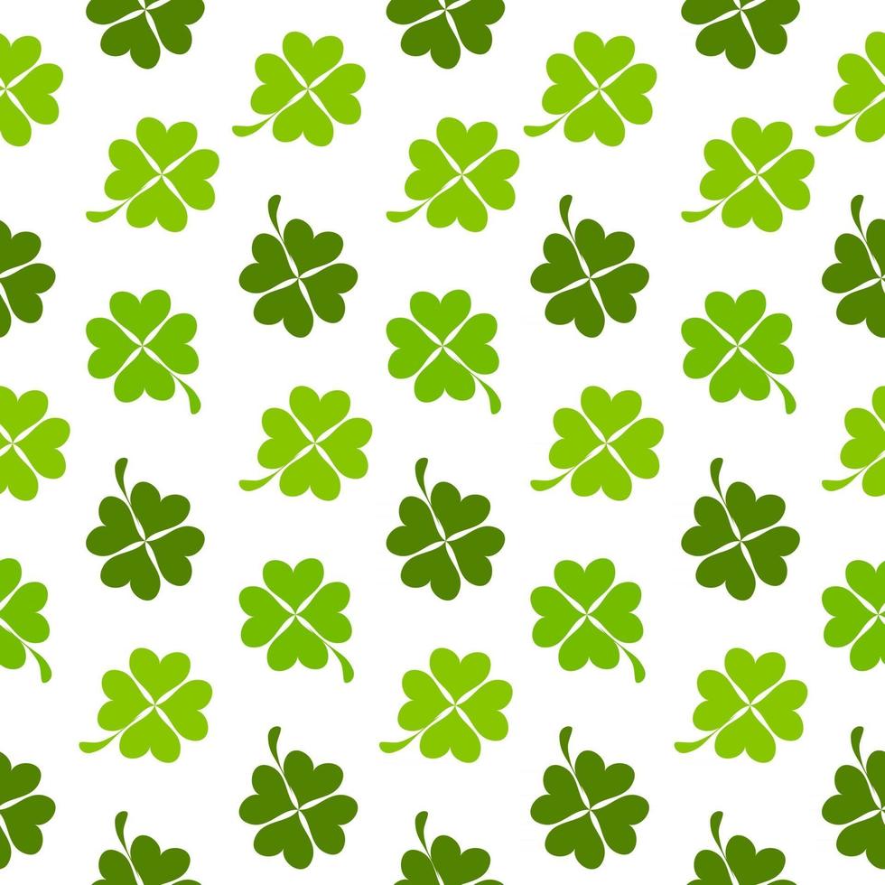 Abstract Natural Clover Seamless Pattern Background Vector Illustration