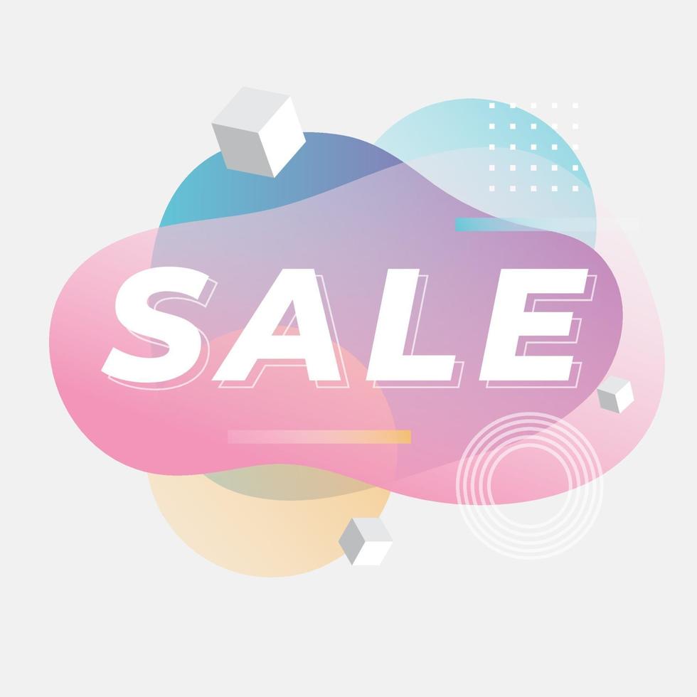 Sale banner template design. vector