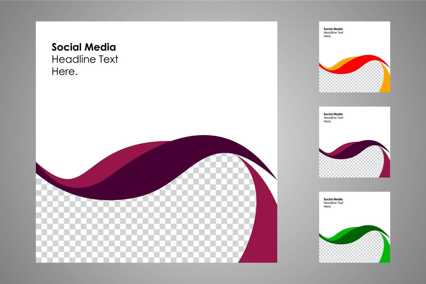 Suitable for social media posts templates and web or internet ads. vector