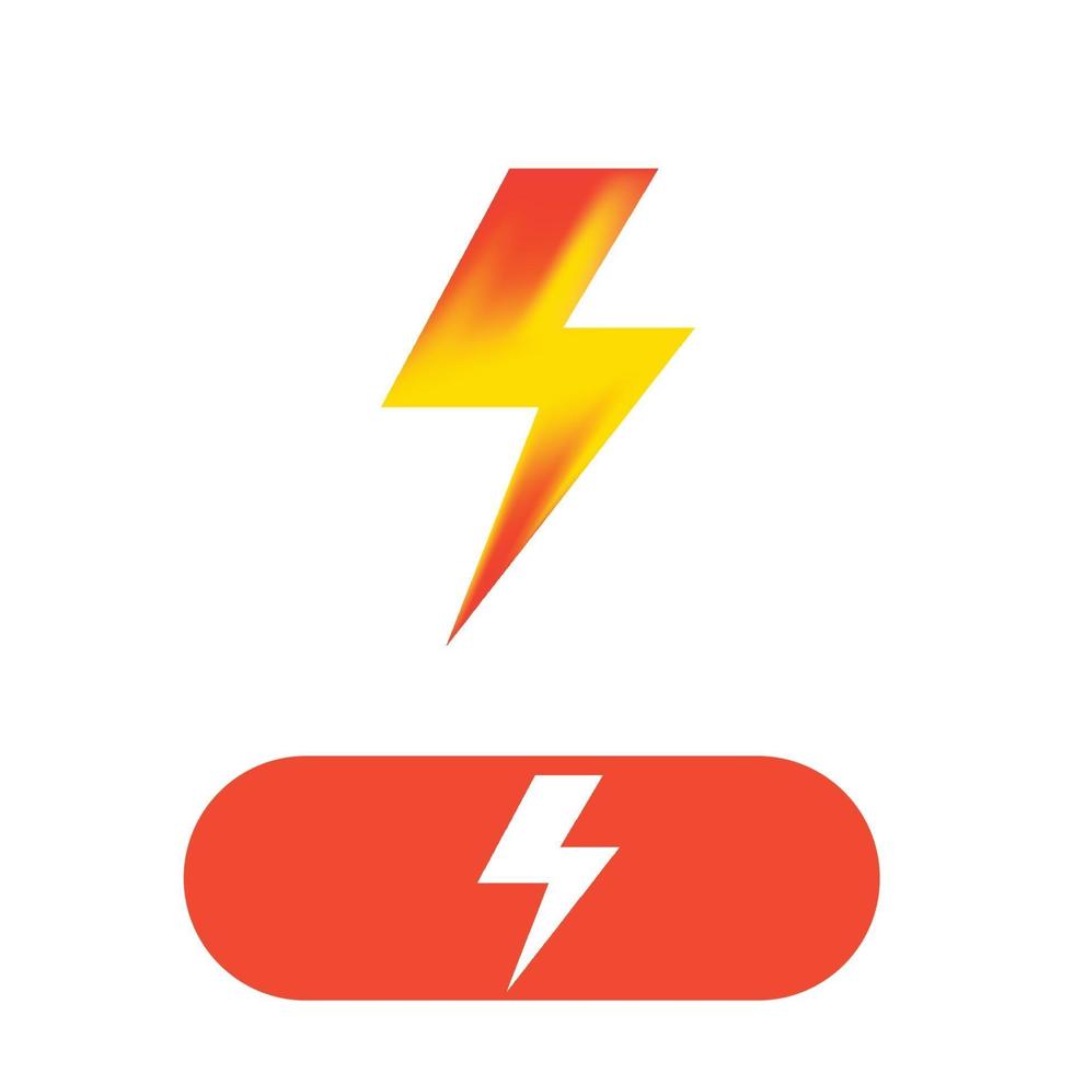 Thunderbolt lightning logo vector image