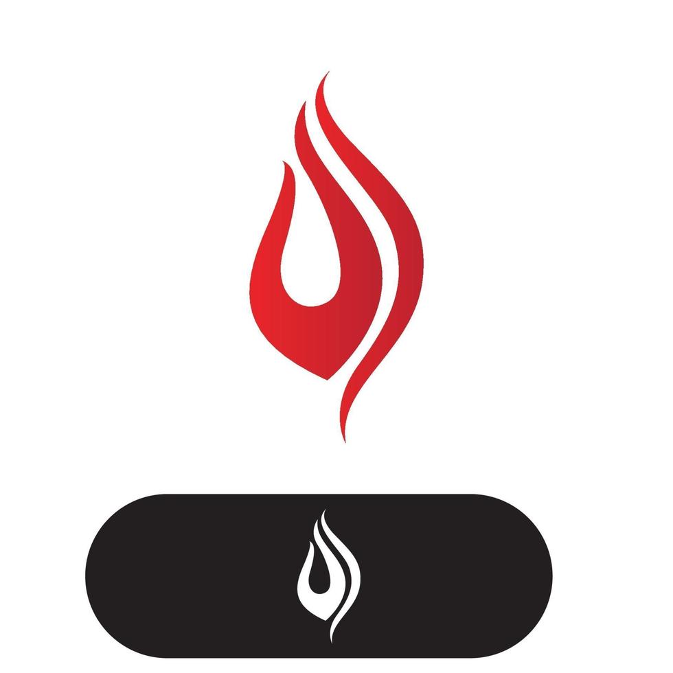 Fire flame logo vector illustration